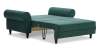 Прямой мини диван Гизела 140 изумрудный велюр
