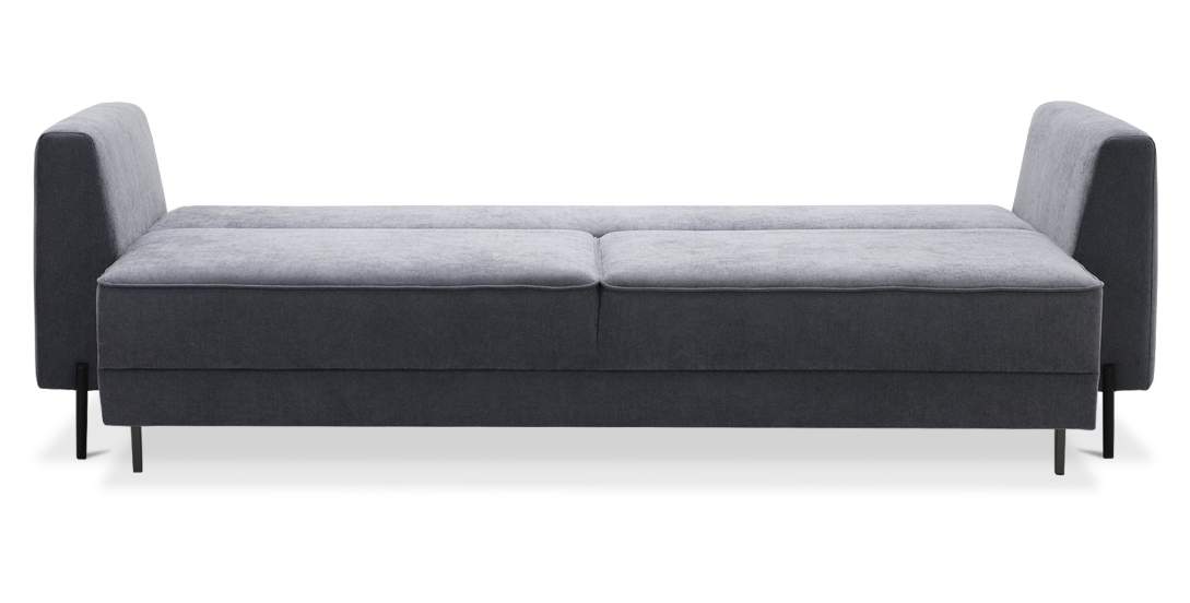 Прямой диван Энгри Серый велюр