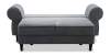 Прямой мини диван Гизела 140 серый велюр