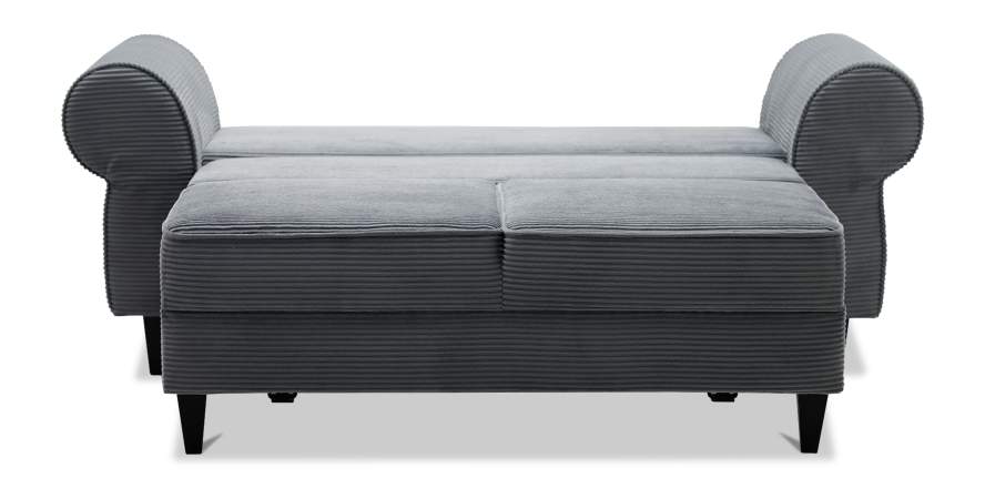 Прямой мини диван Гизела 140 серый велюр