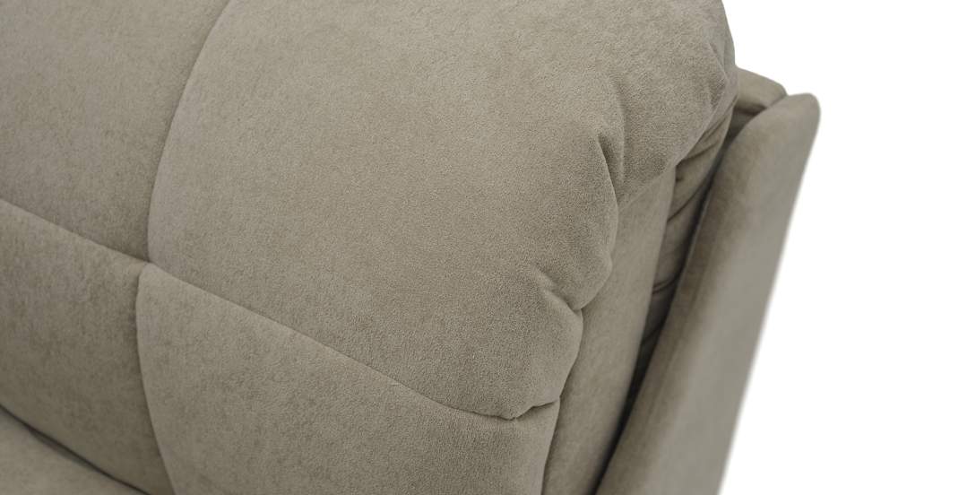 Прямой диван Тусон бежевый велюр 