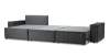 Угловой диван Фабио Max темно-серый велюр