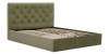 Двуспальная кровать Беллини 140 оливковый велюр