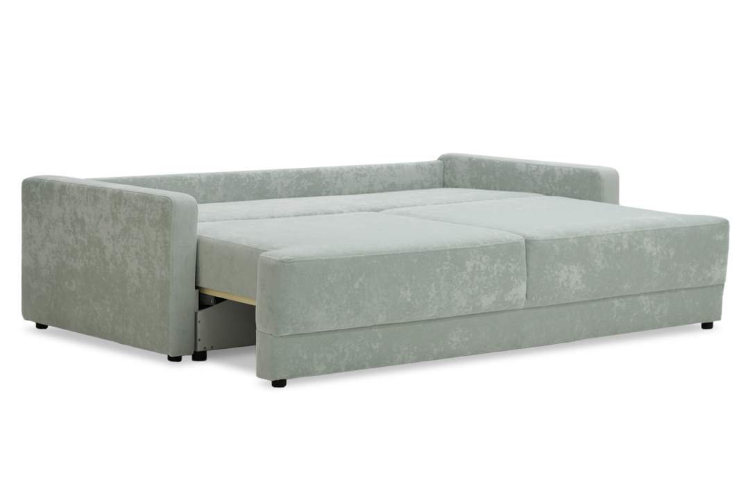 Прямой диван Клиф мятный велюр