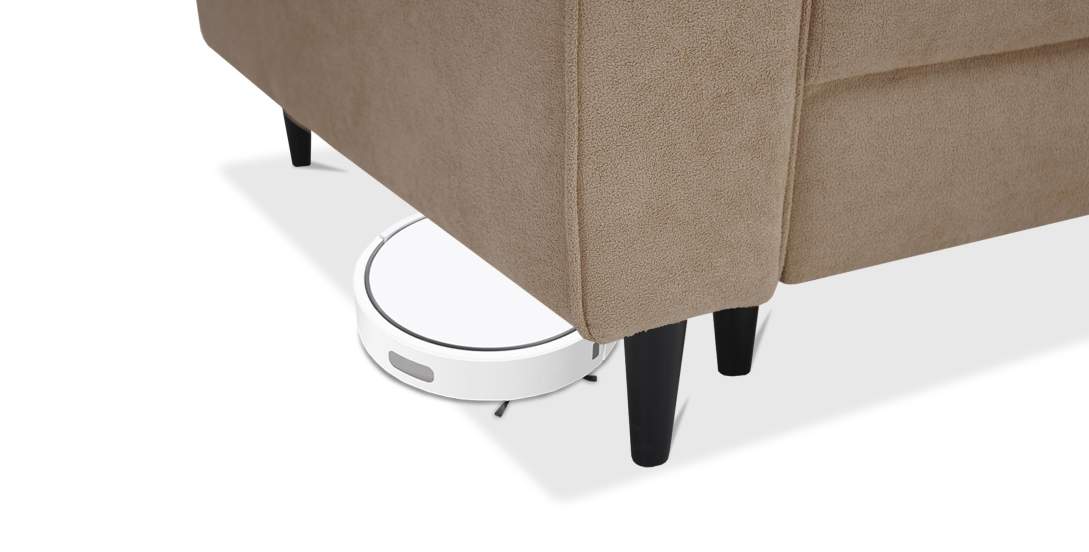 Прямой мини диван Касита 140 бежевый букле 