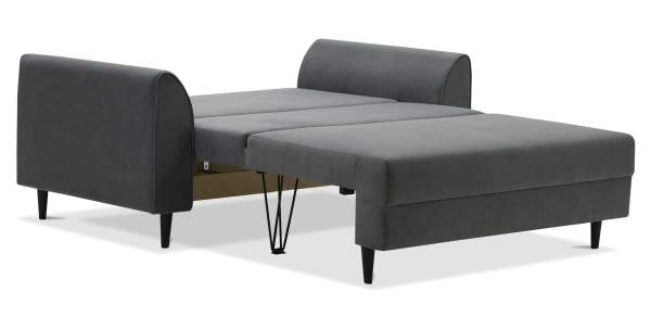 Прямой мини диван Касита 140 Серый велюр Уцененный