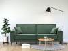 Прямой диван Авиньон Изумрудный велюр Уцененный