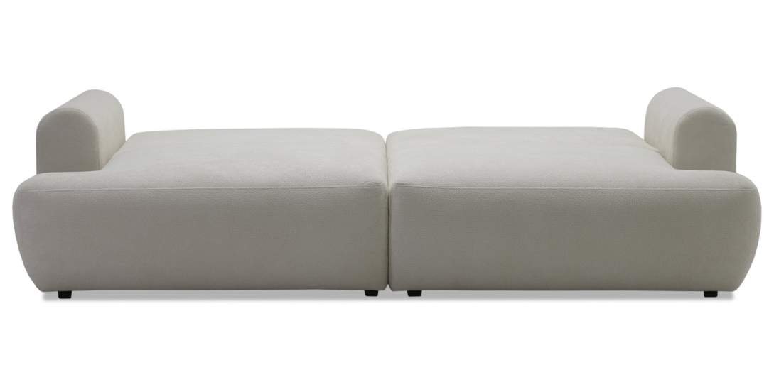 Прямой диван Кьянти Молочно-белый велюр 