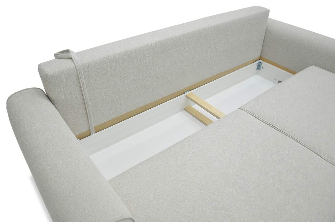 Прямой диван Тельда айвори велюр