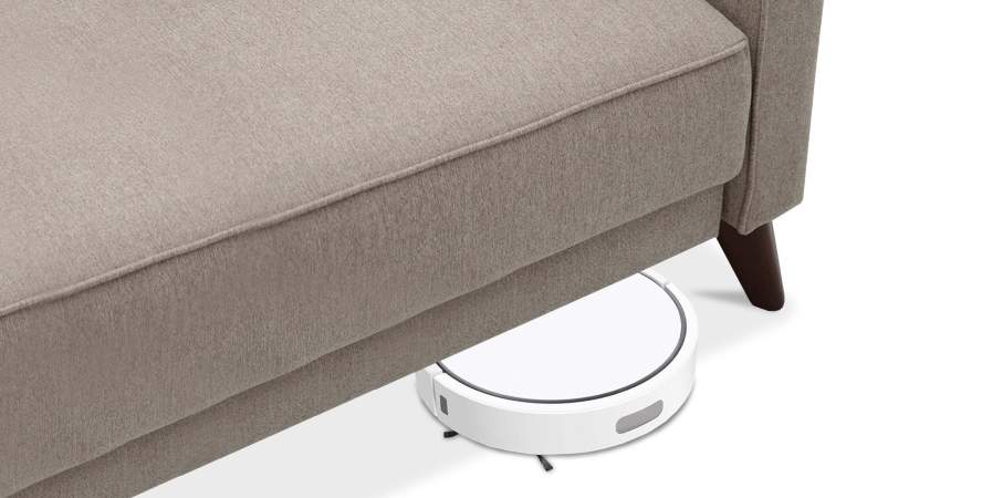 Прямой диван Авилла светло-коричневый велюр Уцененный