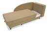 Угловая кушетка правая Иби бежевый велюр
