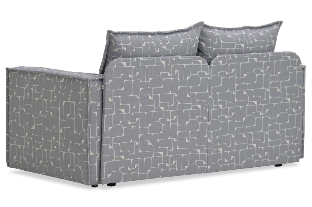 Прямой мини диван Бохо светло-серый жаккард