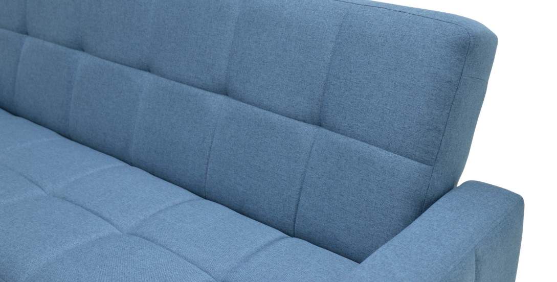 Прямой диван Виконт Синяя рогожка