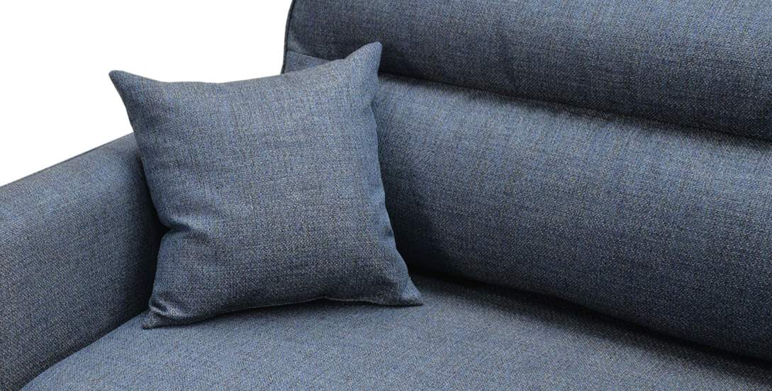 Прямой диван Авилла Синяя рогожка