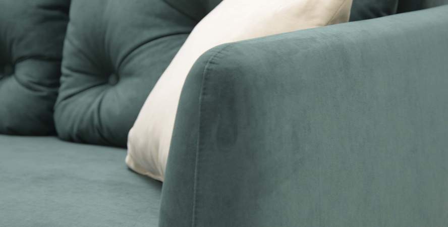 Прямой диван Тиволи Изумрудный велюр Уцененный