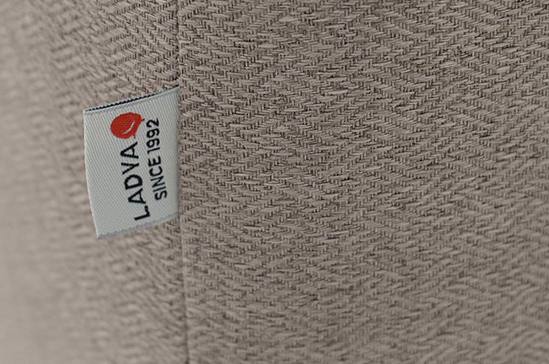 Пуф Тиволи коричневая рогожка