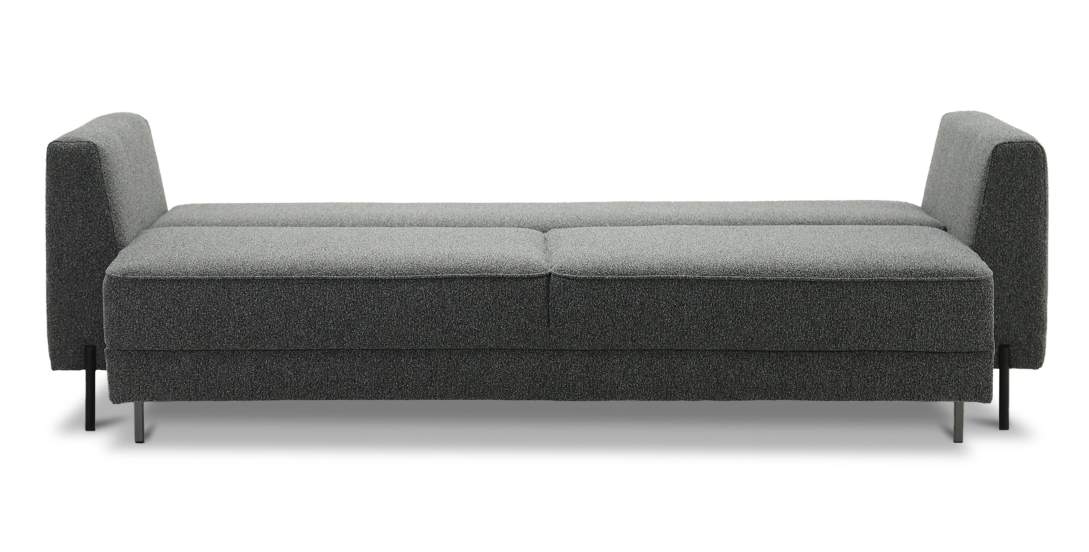 Прямой диван Энгри Графитовый меланж букле