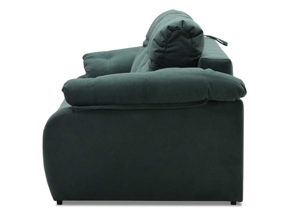 Прямой диван Вестон изумрудный велюр