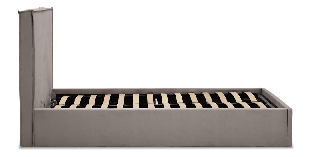 Двуспальная кровать Лутон 160 бежевый велюр