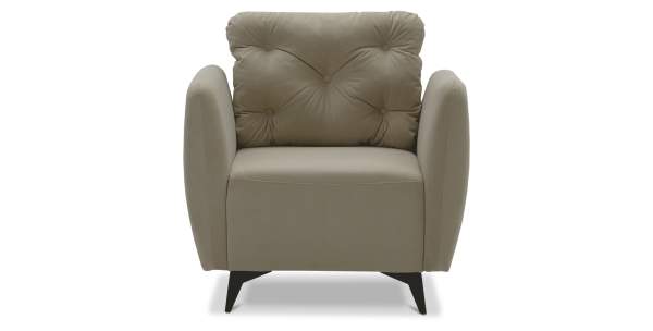 Нераскладное кресло Тиволи айвори велюр 