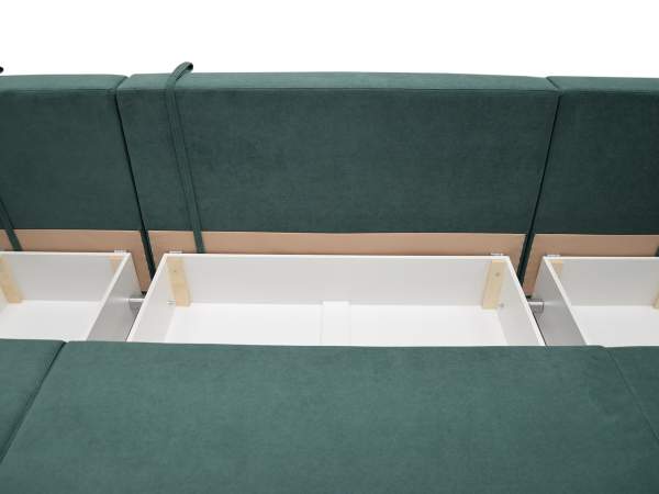 Диван-трансформер Астон MAX изумрудный велюр Уцененный