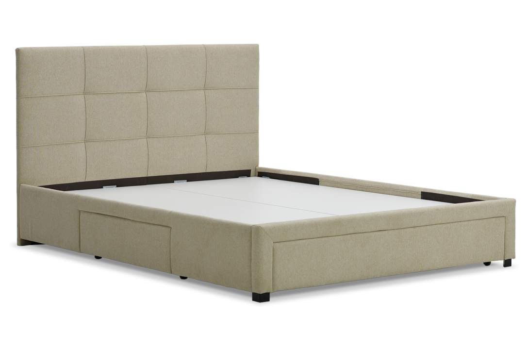 Двуспальная кровать Борба 180 кремовый шенилл