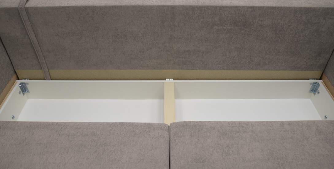 Прямой диван Авилла коричневый велюр