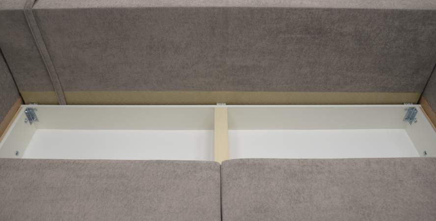 Прямой диван Авилла коричневый велюр