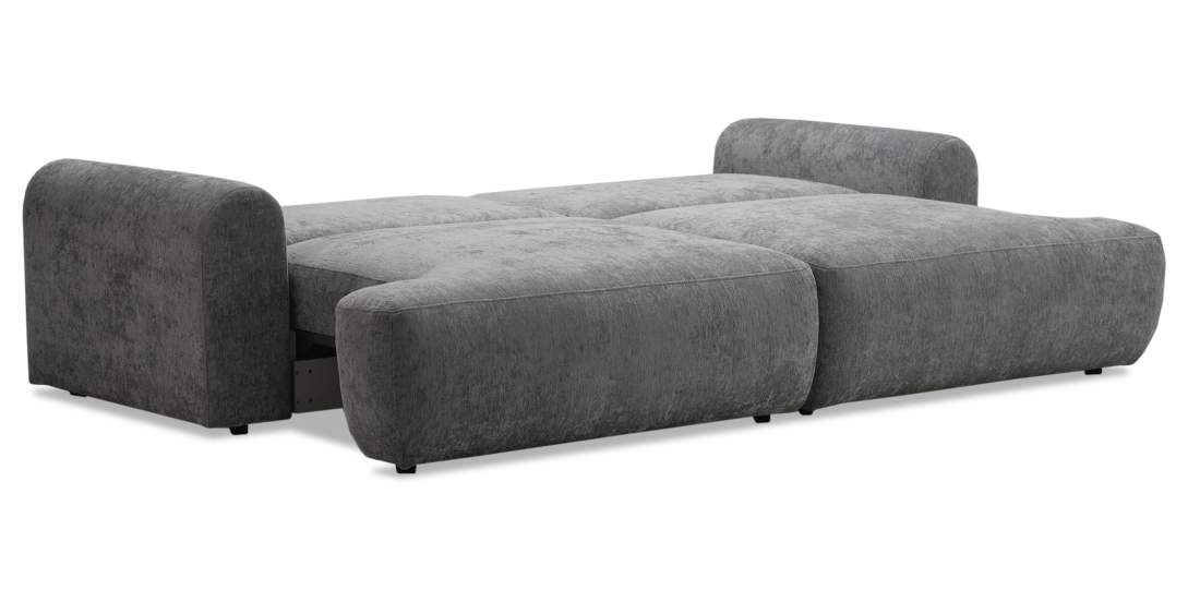 Прямой диван Кьянти Стальной велюр 