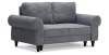 Прямой мини диван Гизела 140 серый велюр