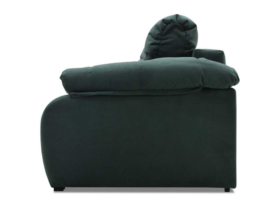 Прямой диван Вестон изумрудный велюр