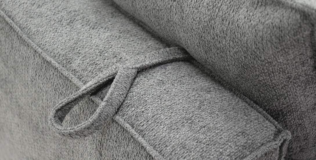 Угловой диван правый Рейф Графитовый шенилл