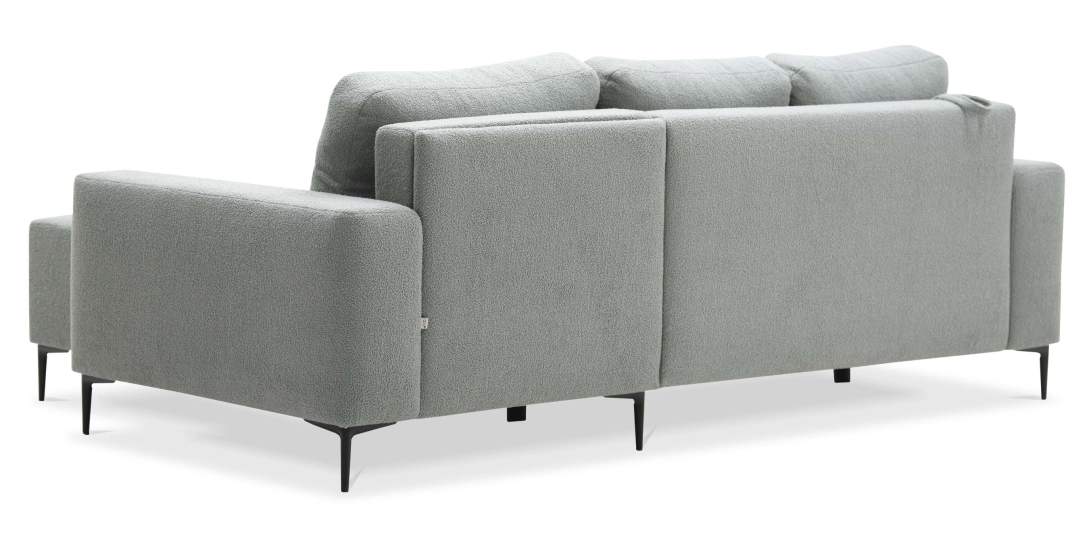 Угловой диван Вебер Серебристый букле Уцененный