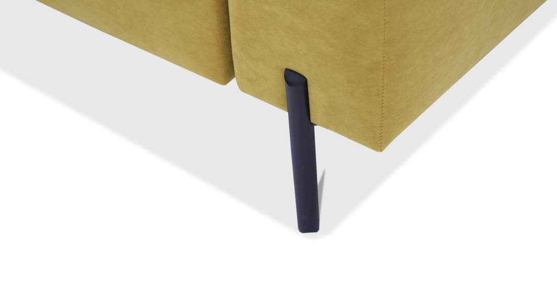 Прямой диван Энгри Горчичный велюр