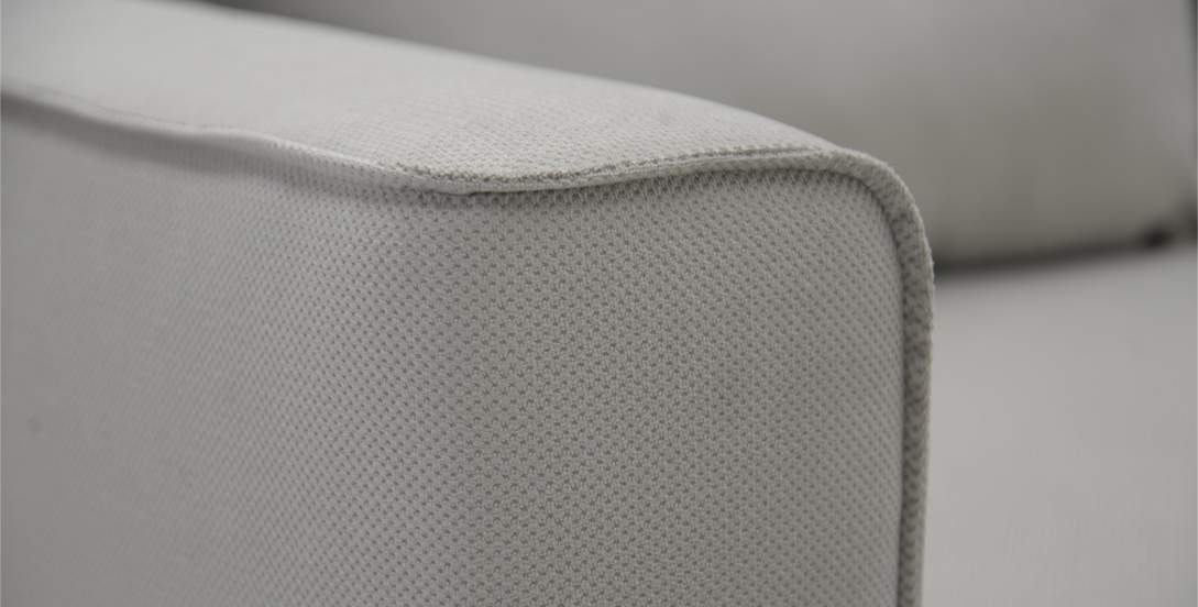 Прямой мини диван-кушетка Мокка Дымчатый серый велюр 