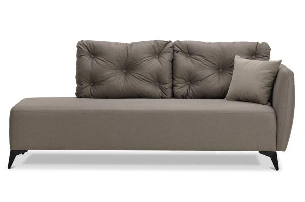 Угловая кушетка Тиволи 190 коричневая рогожка