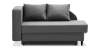 Угловая кушетка левая Иби Антрацитовый велюр Уцененный Угловая кушетка левая Иби Антрацитовый велюр Уцененный
