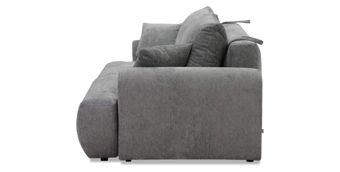 Прямой диван Кьянти Стальной велюр 