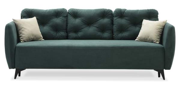 Прямой диван Тиволи Изумрудный велюр Уцененный