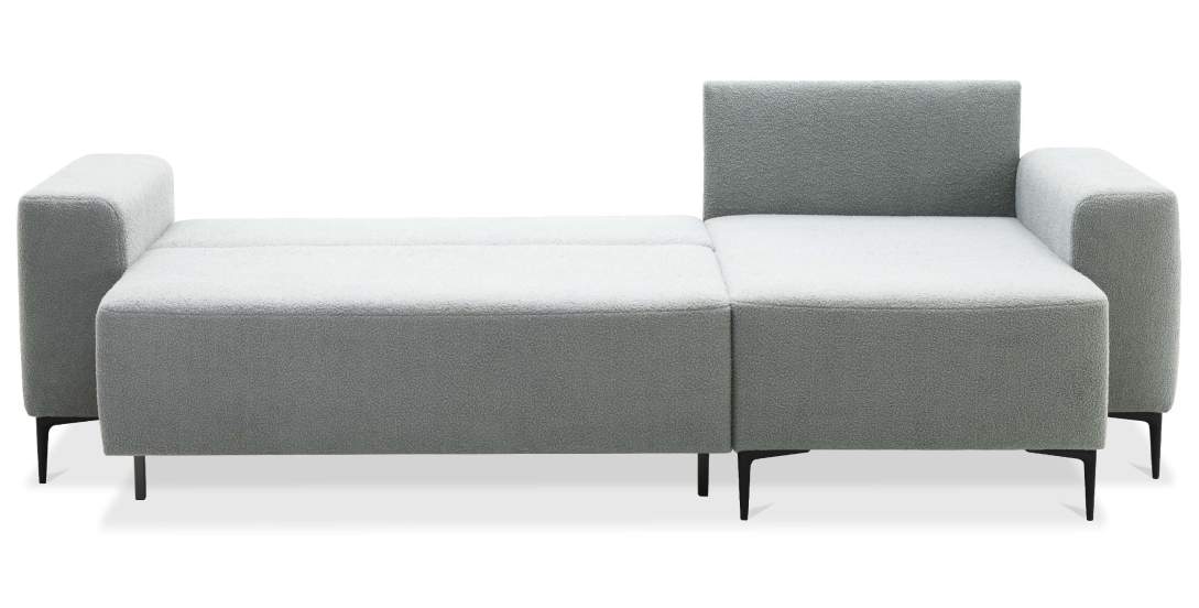 Угловой диван Вебер Серебристый букле Уцененный