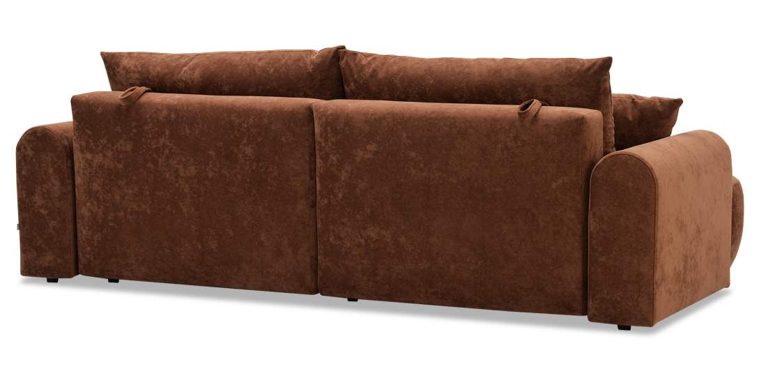 Прямой диван Кьянти Терракотовый велюр 