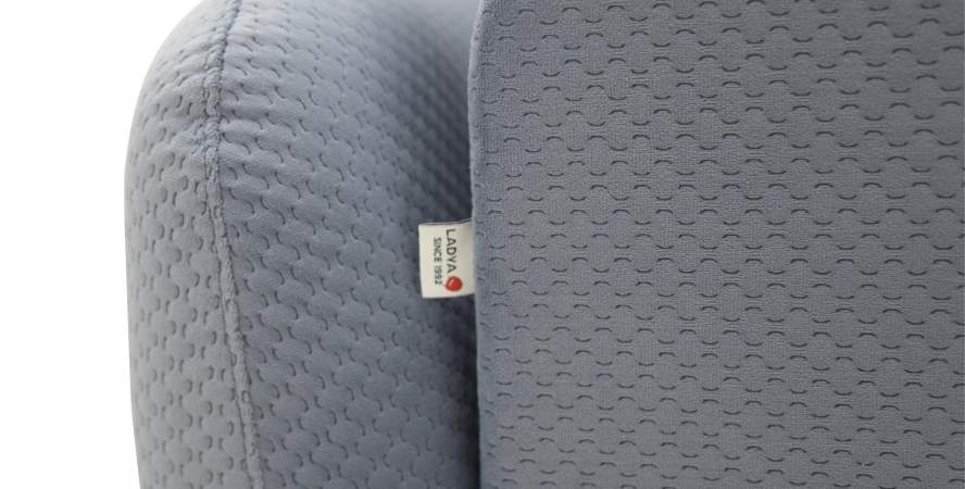 Угловая кушетка Тиволи 190 Cеро-синий велюр Уцененный