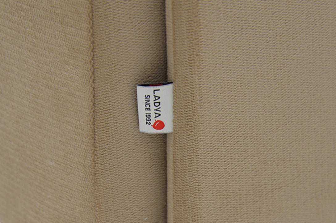 Угловая кушетка правая Иби бежевый велюр