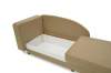 Угловая кушетка левая Иби бежевый велюр