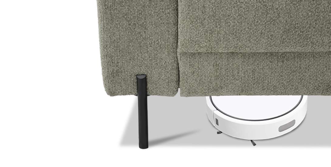 Прямой диван Энгри Зеленый шенилл