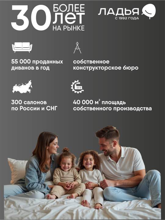 Прямой мини диван Ройн 120 серый велюр