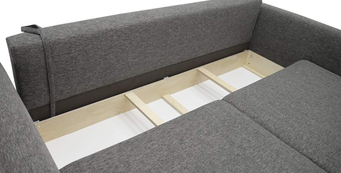 Прямой диван Энгри Графитовый меланж