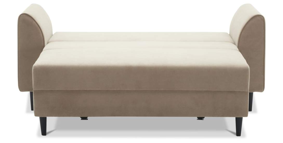 Прямой мини диван Касита 120 бежевый велюр