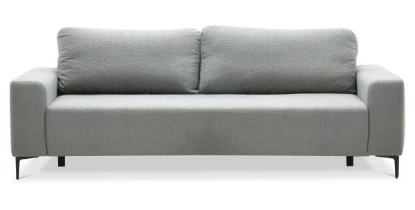 Прямой диван Вебер серебристый букле