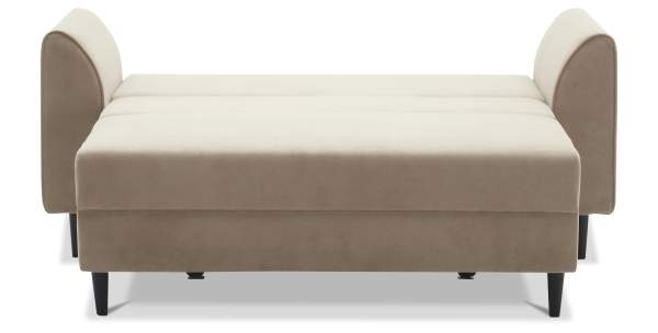 Прямой мини диван Касита 120 бежевый велюр